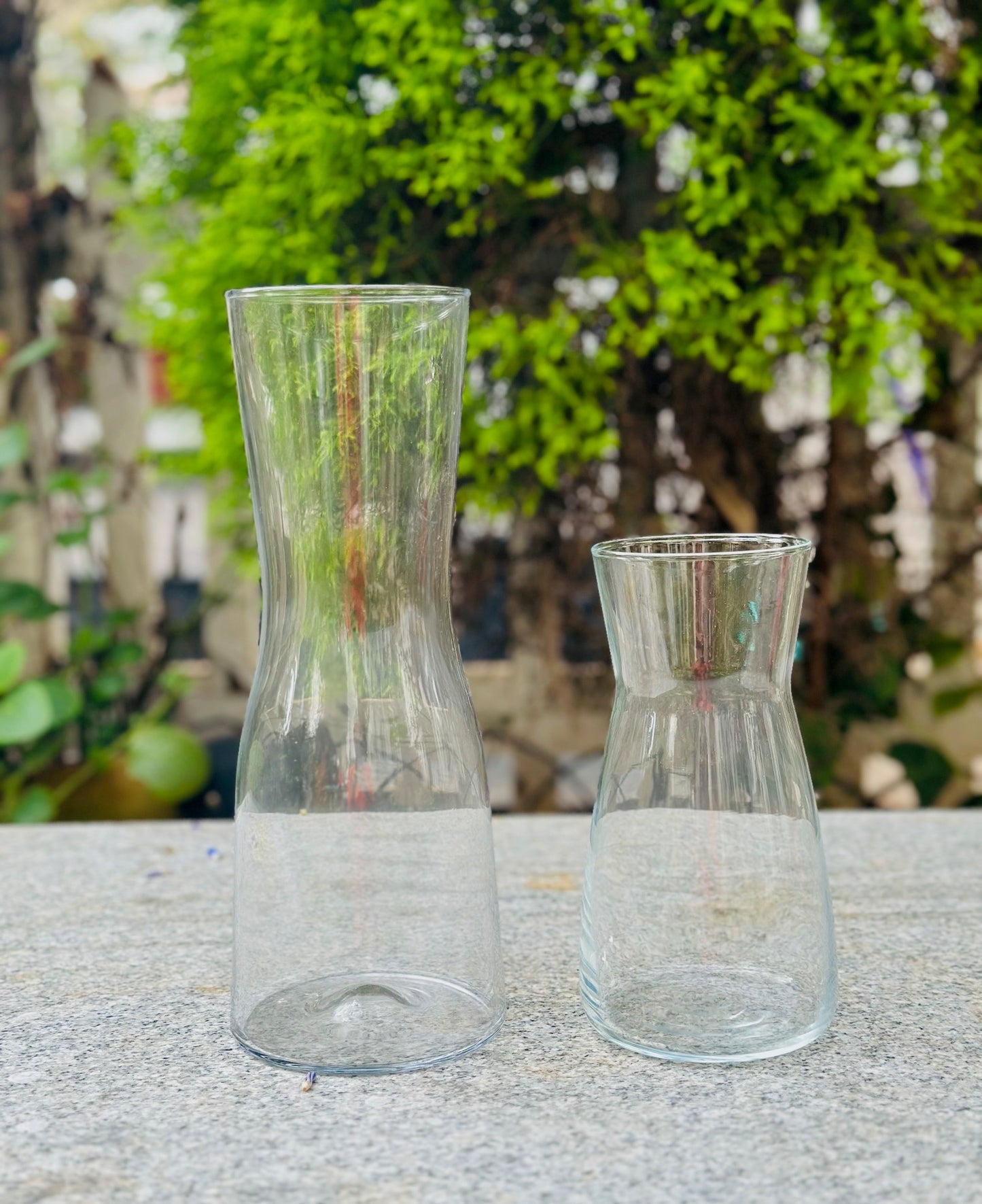 Chatsworth Collection Handblown Glass Vase – Carafe Style