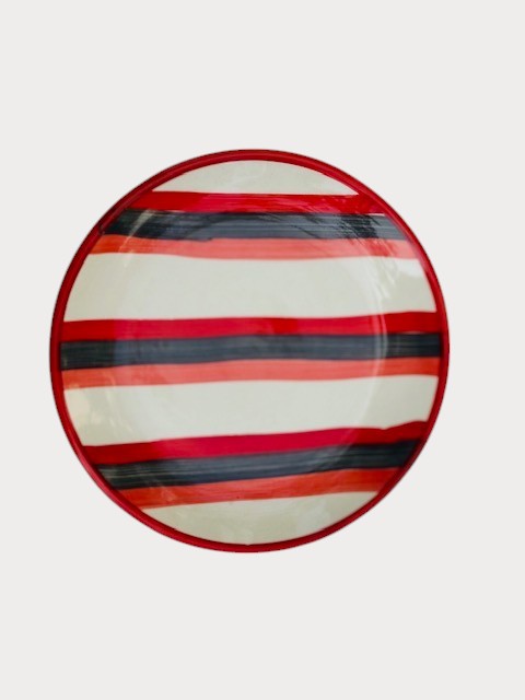 Crimson black salad plate 7inch