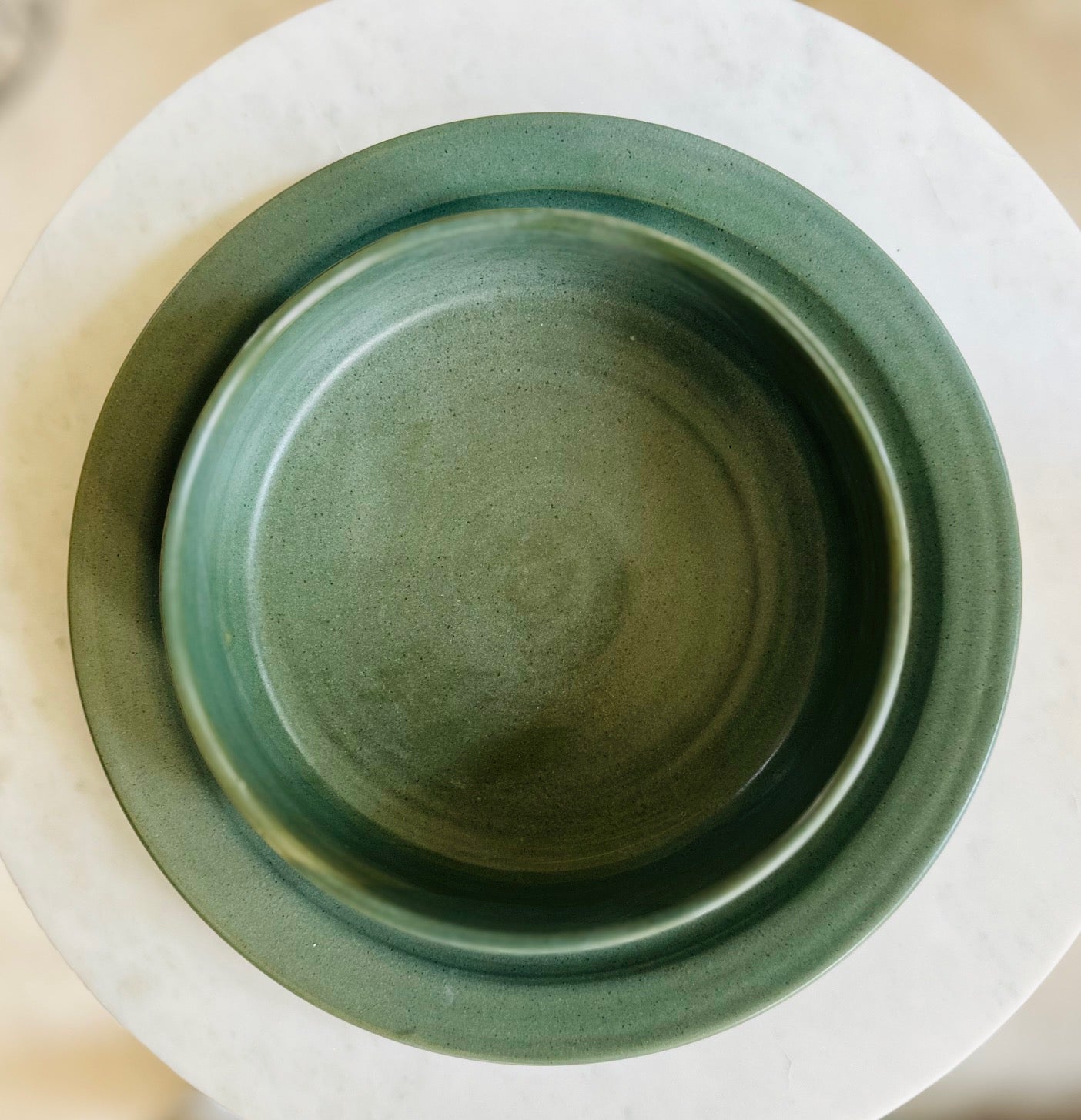 Pasta Dish | 8 inches | Rustic Green