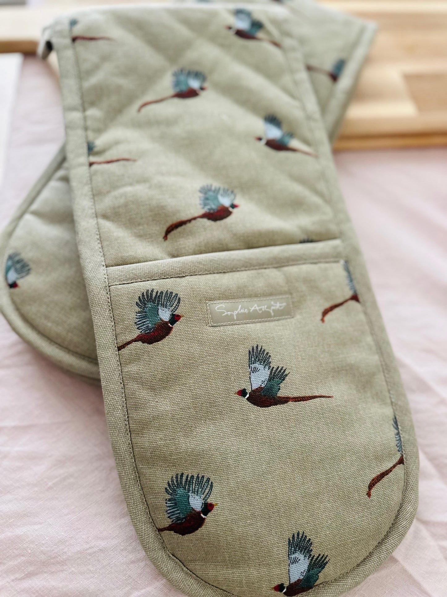 Double oven glove | Bird Print
