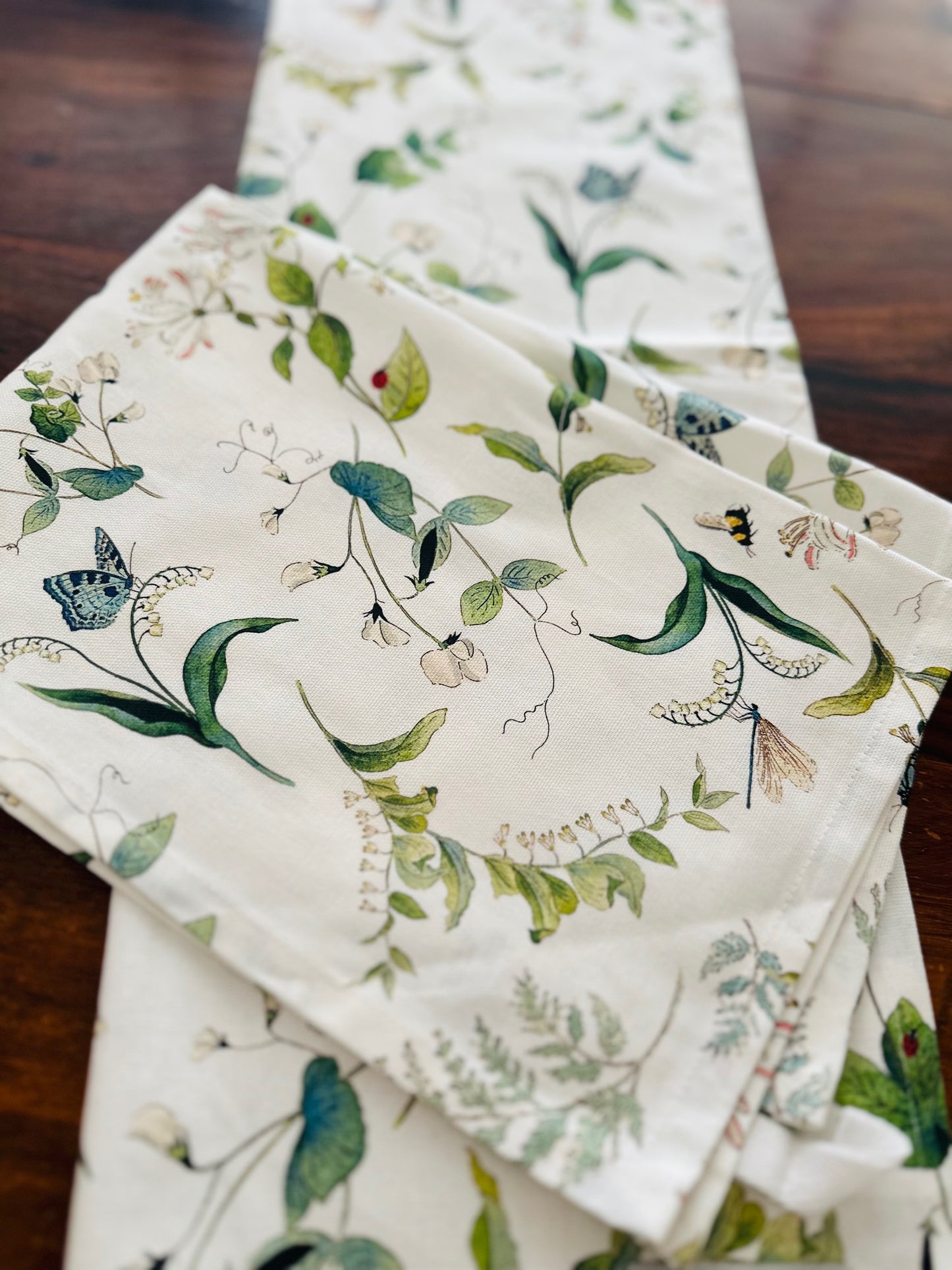 Tea Towels | Floral Print | Cotton | Set of 2