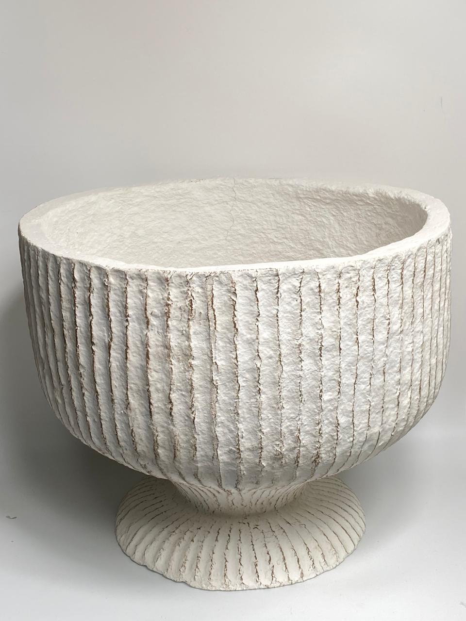 Modern Elegance Papier-Mâché Decorative Bowl