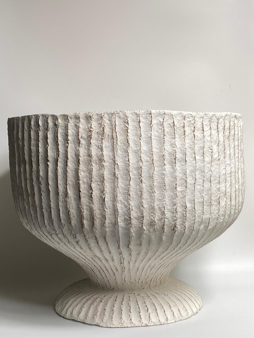 Modern Elegance Papier-Mâché Decorative Bowl
