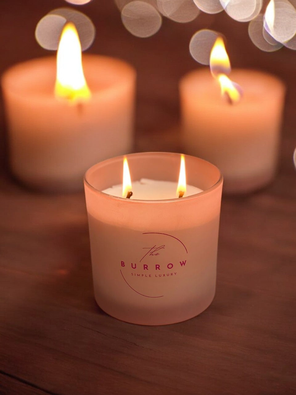 Rose and Sandalwood Scented Candle