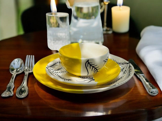 Sunshine Yellow Handmade Ceramic Katori