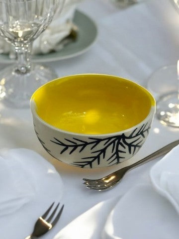 Sunshine Yellow Handmade Ceramic Katori