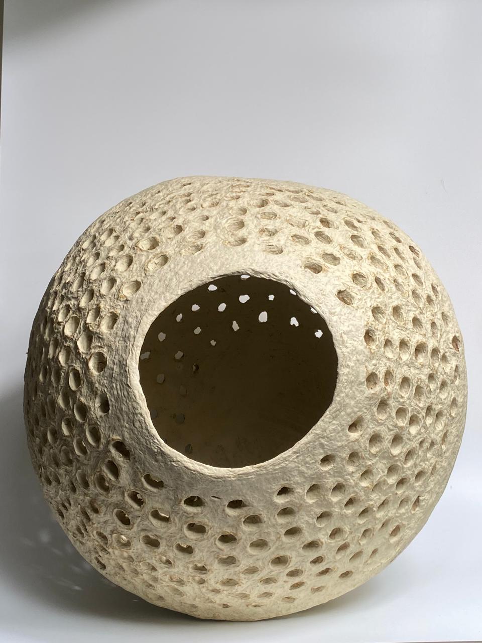 Yavne papier mache lattice bowl