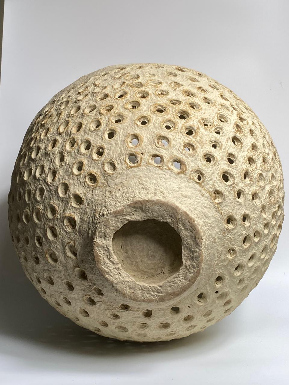 Yavne papier mache lattice bowl