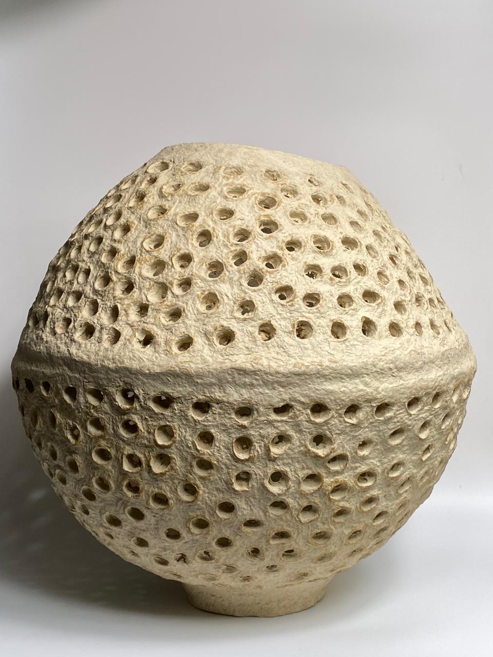 Yavne papier mache lattice bowl