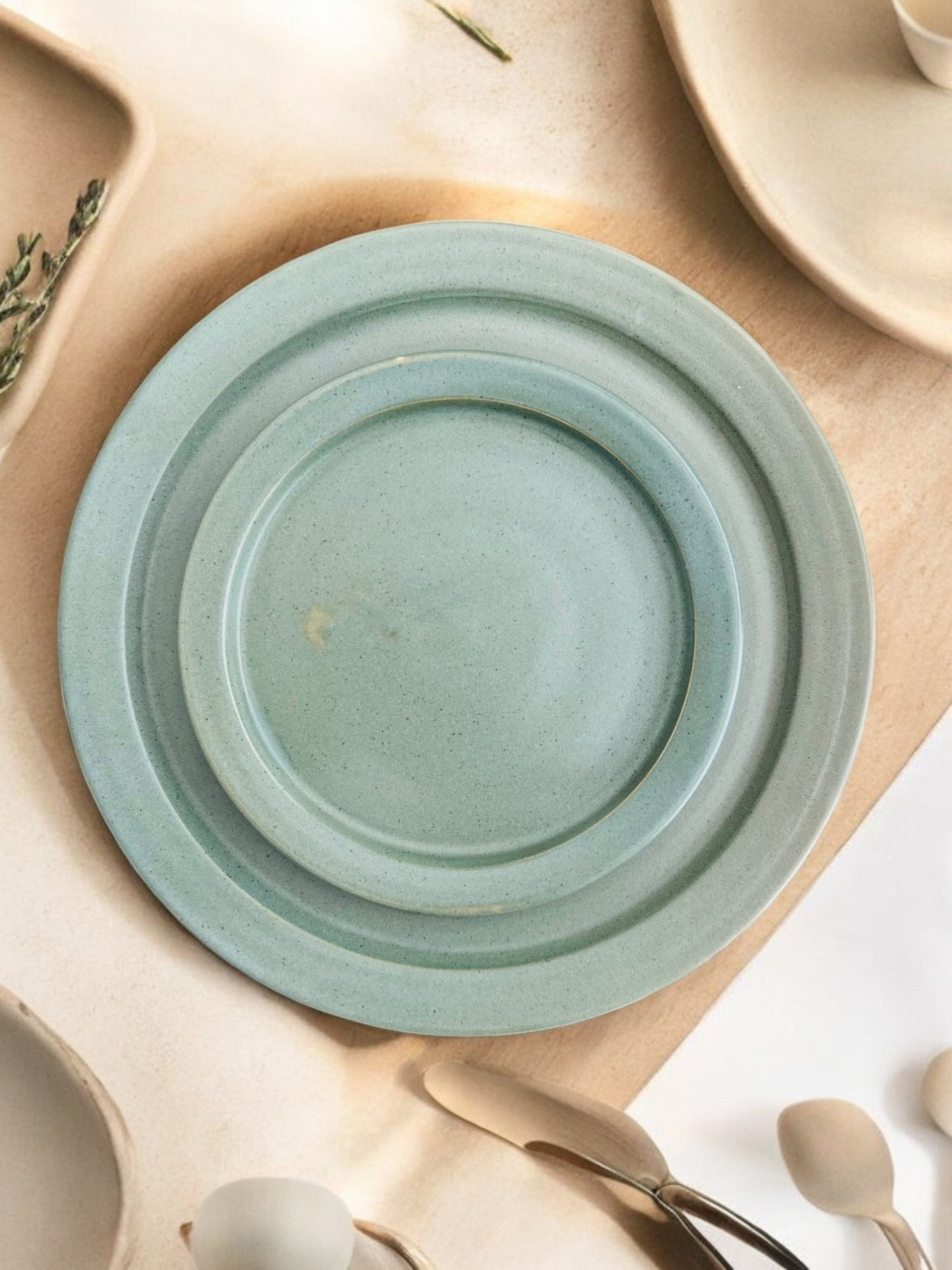 Side Plate | 8 inches | Rustic Green